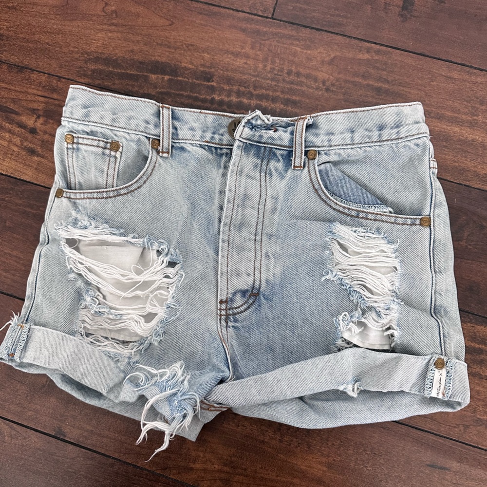 One teaspoon distressed denim shorts